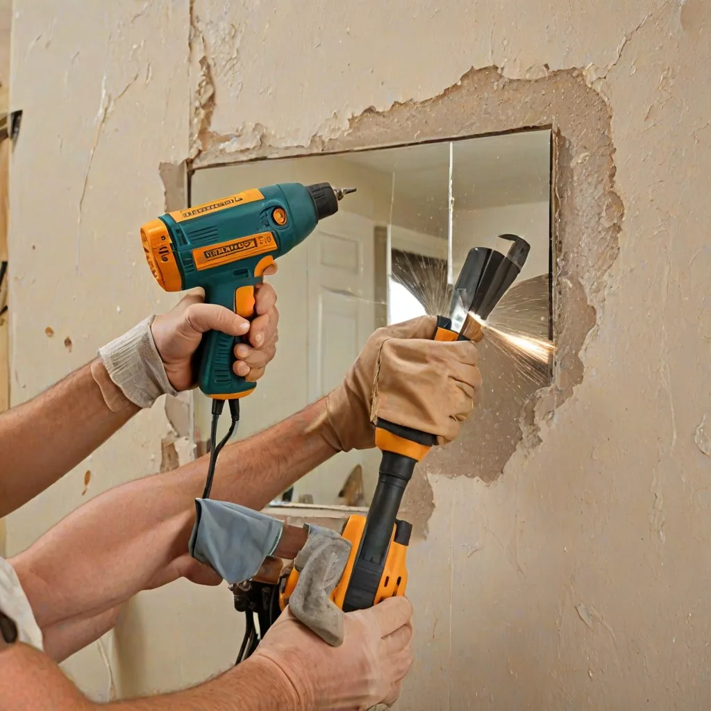 Jak odkleić lustro od ściany: bezpieczne metody